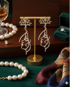 Dizajnové náušnice "Ateliér abstraktného umenia"